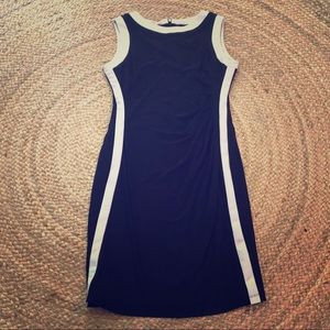 Black w/White Trim Dress